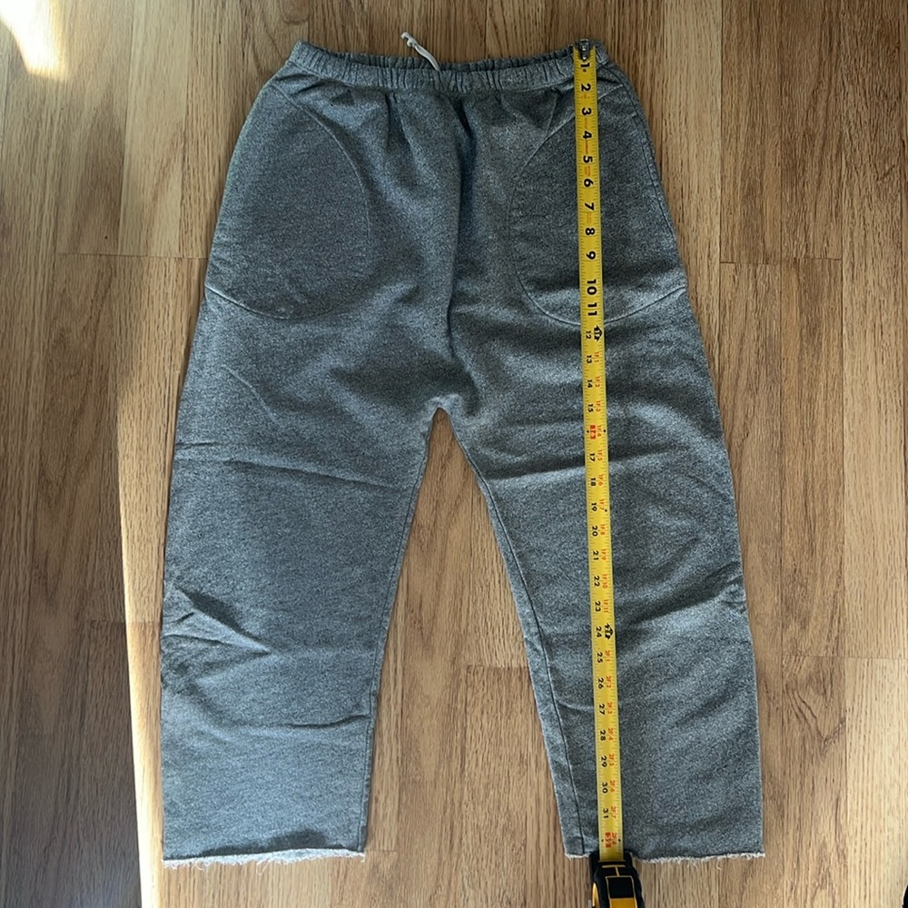 The great drop croch raw hem sweatpants